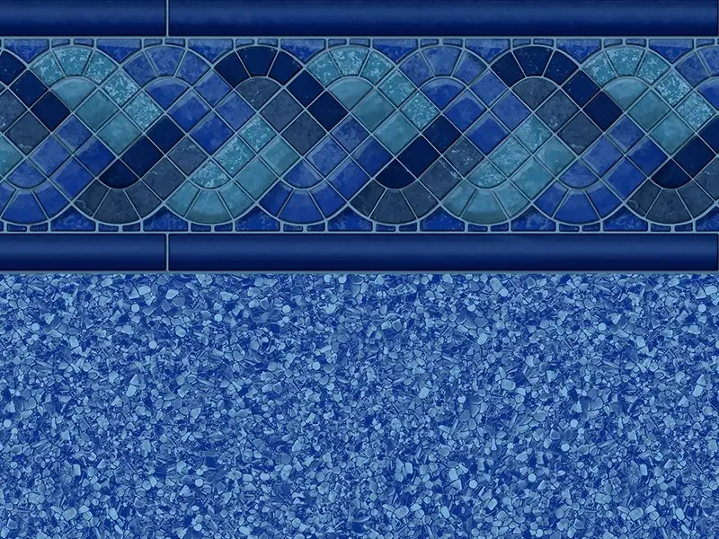 Blue Raleigh Blue Beach Pebble Artisan Series vinyl pool liner