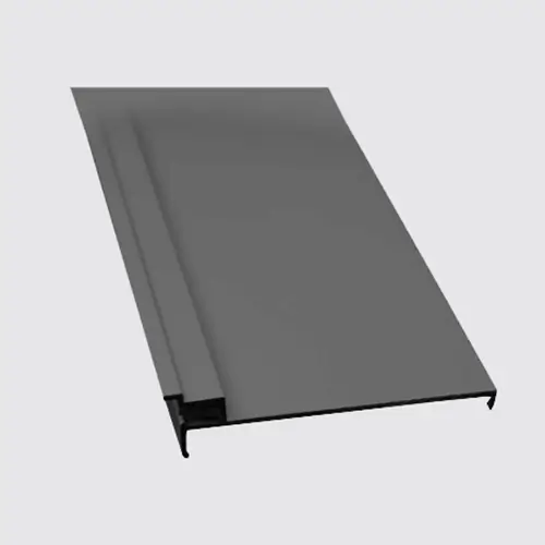Grey cantilever coping profile