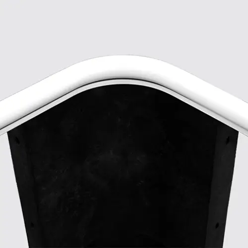 Custom coping profile on a pool edge