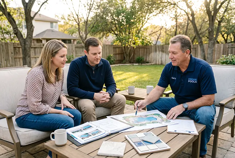 Dealer meeting with homeowners, header image for finding a dealer