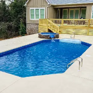 Grecian vinyl liner pool