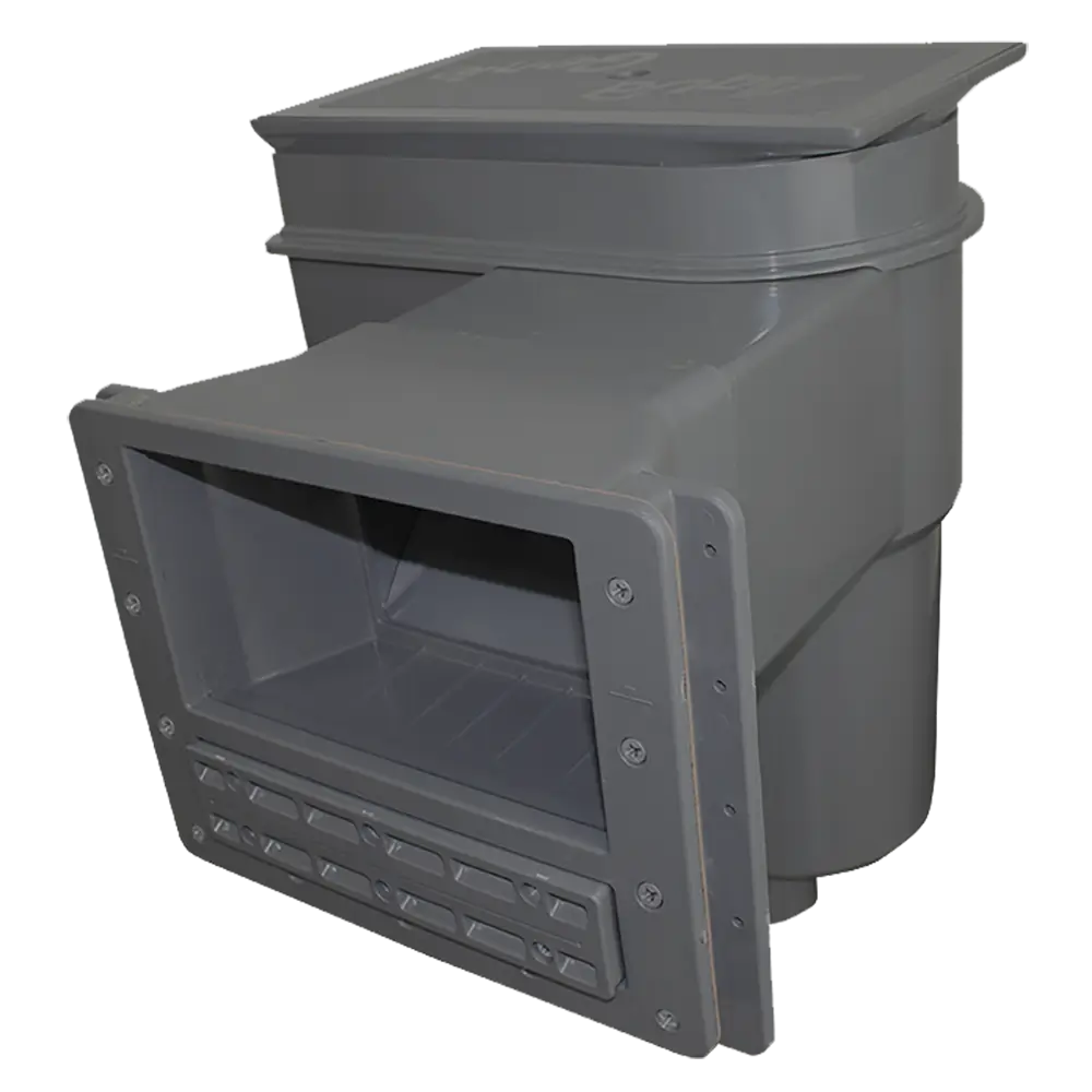Grey Aqua Genie skimmer unit