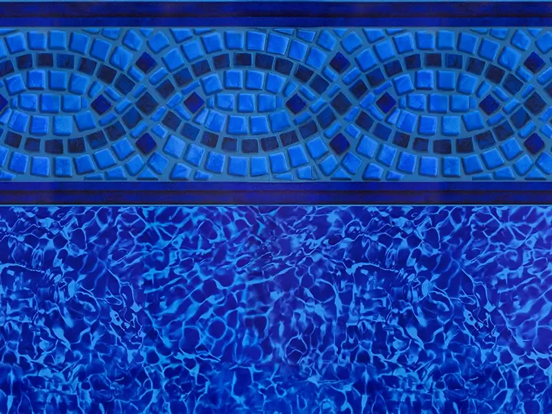 Mosaic Wave Prime Series vinyl pool liner