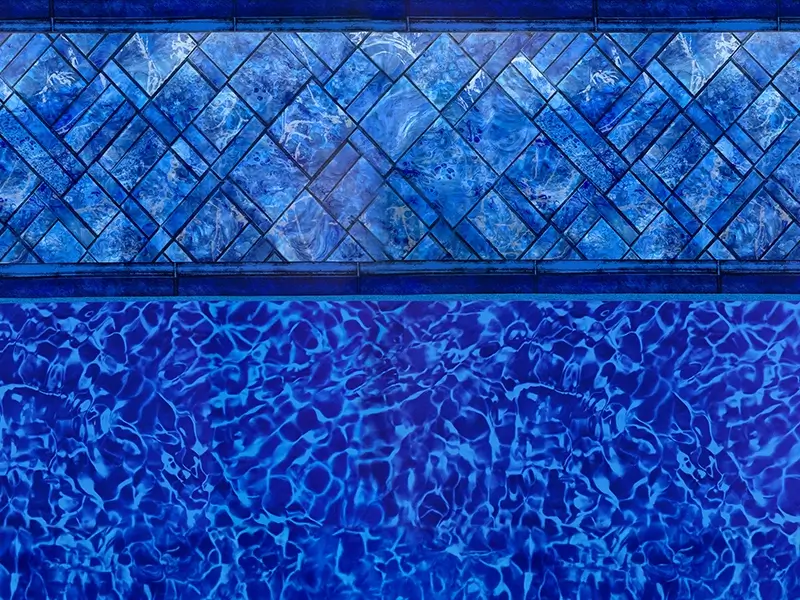 Prism Cove Brilliant Blue Shimmer Series vinyl pool liner