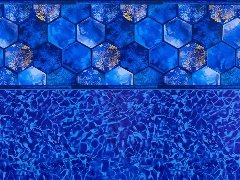Santorini Shimmer Series vinyl pool liner