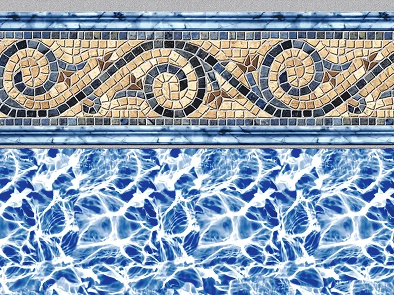 Siesta Wave Tan Prime Series vinyl pool liner
