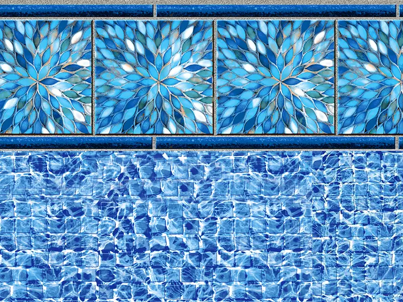 Sunburst River Infinity Series vinyl pool liner