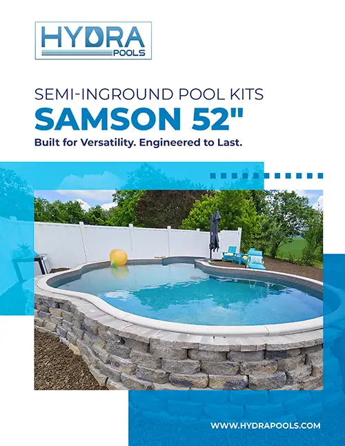 2025 Samson 52-inch semi-inground brochure cover