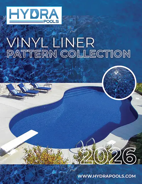 2026 Hydra Pools vinyl liner brochure cover