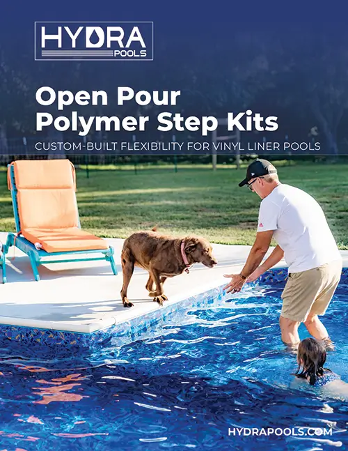 Open Pour Polymer steps brochure cover, 4-page