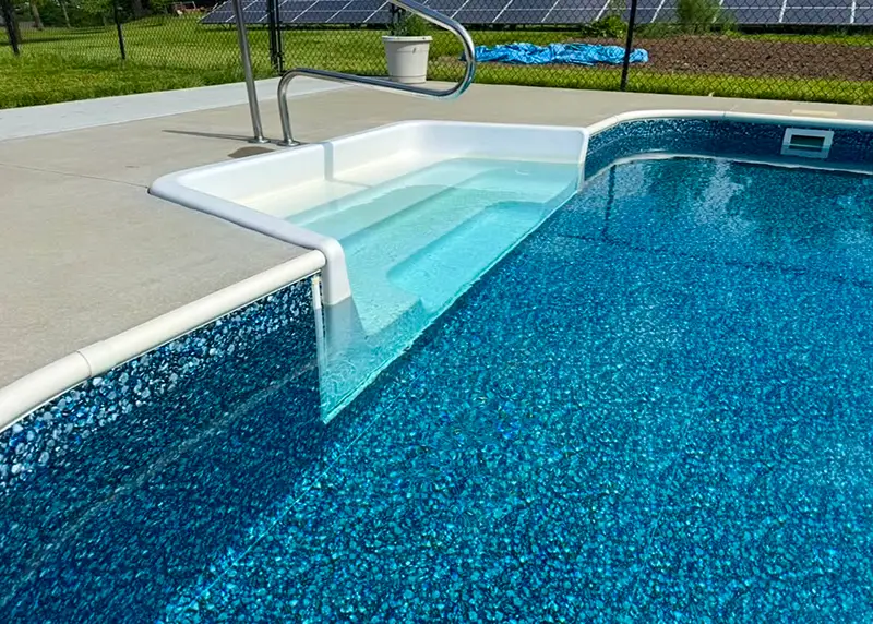 Hydra Pools freeform inground vinyl liner pool